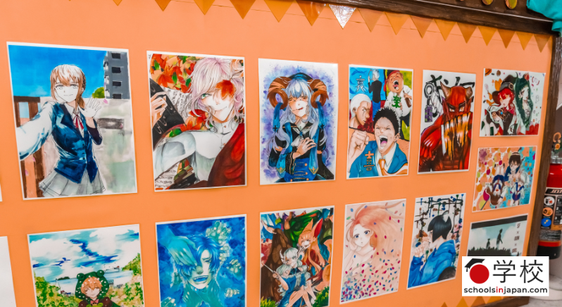 board of manga drawings
